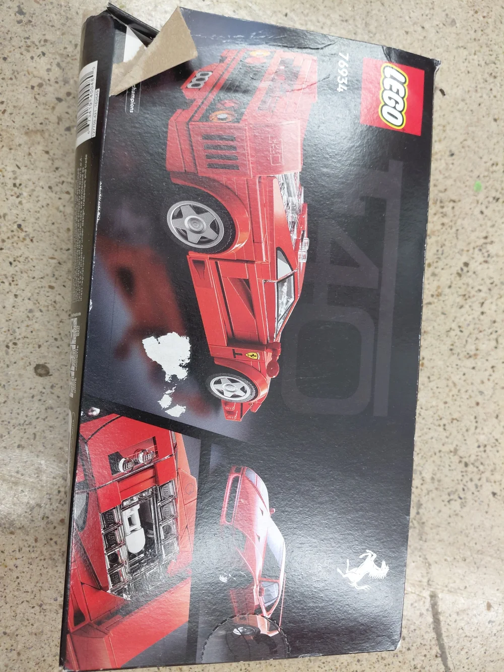 LEGO Speed Champions Red Ferrari Race Car Building Set